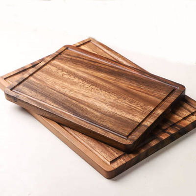 La superficie limpia fácil de la tabla de cortar de madera de la nuez de la cocina 15m m no se desliza