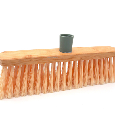 Escoba de madera natural del barrido del cepillo de limpieza del hogar de las cerdas superiores de 12 pulgadas