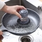 Cepillo de dispensación del plato de la palma de la venta del jabón caliente de la cocina con la bola del ANIMAL DOMÉSTICO y del alambre del dispensador