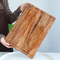 La tabla de cortar de madera de la nuez del OEM de la cocina que taja bloquea negro