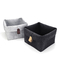 El gris de escritorio nórdico de la caja sentía las cestas para el múltiplo del almacenamiento funcional