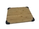 La tabla de cortar de bambú de encargo personalizada sostenible con el silicón no desliza el cojín