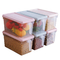 Envases plásticos apilables de la caja de almacenamiento del refrigerador del rectángulo de KingWell