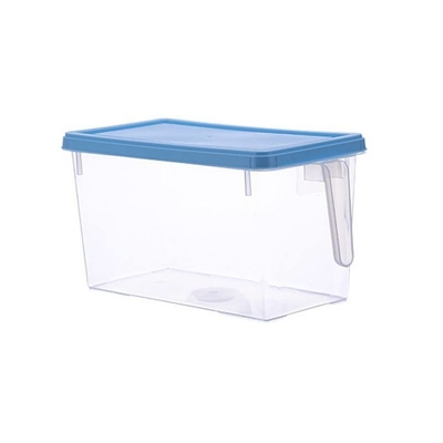 Organizador plástico del almacenamiento de alimentos del hogar con los cajones plásticos transparentes seguros de la comida del congelador de la tapa