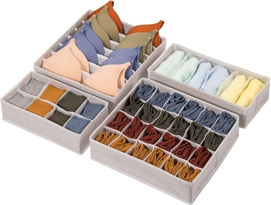 Compartimento de almacenamiento de ropa interior de tela Caja Armario Cajón Divisor