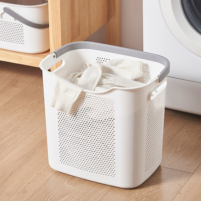 40 litros modernos de lavadero de almacenamiento profundo durable plástico rectangular de la cesta