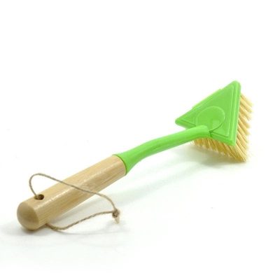 La escobilla de la manija del pote largo de Pan Wood PP para la cocina quita la limpieza