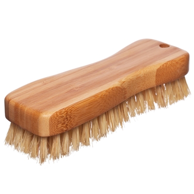 Bamboo And Tampico friega el cepillo de limpieza del hogar el 17x7.6x7.6cm