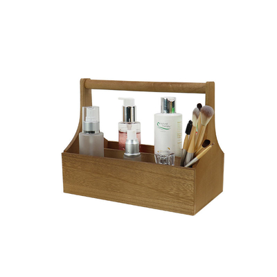 Productos para el hogar Caja de almacenamiento de baño de madera 26x20x14cm con mango