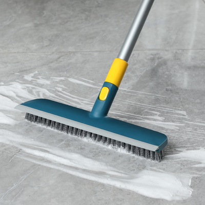Escobilla del depurador del ODM del piso, cepillo de cerda tieso de la manija larga para el cuarto de baño