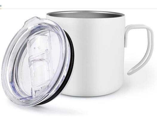 Taza aislada de pared doble de 8 onzas/taza de acero inoxidable del viaje del café con la tapa