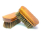 Cuidado de cuero de la manija de encargo de Logo Shoe Cleaning Brush Wooden