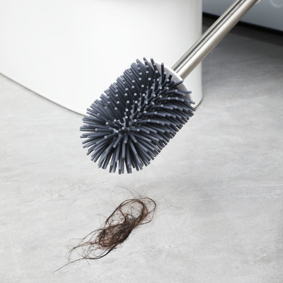 La escobilla y el tenedor sostenibles del retrete del silicón del cuarto de baño fijaron multiusos