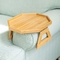 13&quot; de bambú de madera X 10,5” Tray Sofa Table Clamp On Design