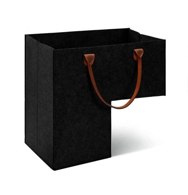 Cesta sentida superior del paso de los 32x33cm para las escaleras con las manijas de cuero