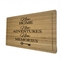 Tajadera de madera de la tabla de cortar de encargo de Logo Engraved Kitchen Bamboo Wood
