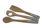 La espátula de madera de la cocina casera fijó el revolvimiento del sistema de madera de los utensilios de las herramientas del artículos de cocina