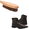 Escobilla de madera del cepillo del zapato de cuero con el sisal