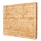 Carnicero de bambú Block With Groove, tajadera de bambú del rectángulo los 45x30x2cm de la cocina