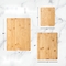Bambú rectangular de la cocina y sistema de madera del PCS de la tabla de cortar 3