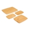 juego de piezas de bambú del tablero 4 del corte por bloques del carnicero de la cocina del hogar