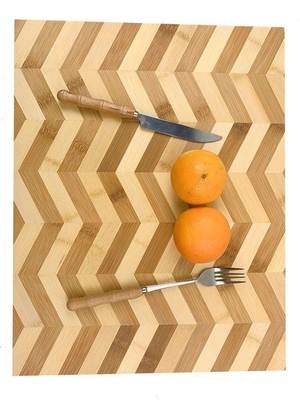Tabla de cortar grande de bambú del remiendo los 2cm para tajar de la cocina