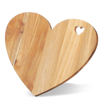 Tabla de cortar de bambú el 1.5cm gruesa en forma de corazón de encargo para el Charcuterie de servicio