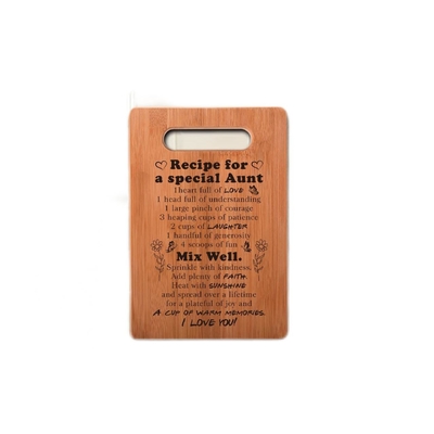 El doble cara el carnicero de bambú Block Cutting Board de los 28x18x1.5cm para el regalo de la cocina