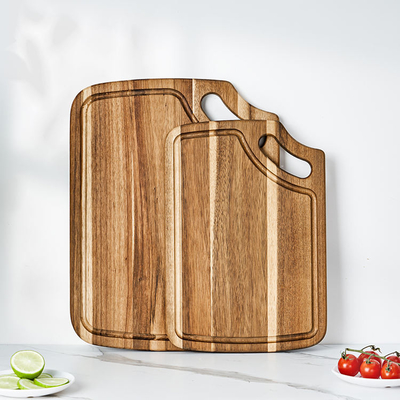 Tabla de cortar lavable grande del acacia con Juice Groove For Kitchen