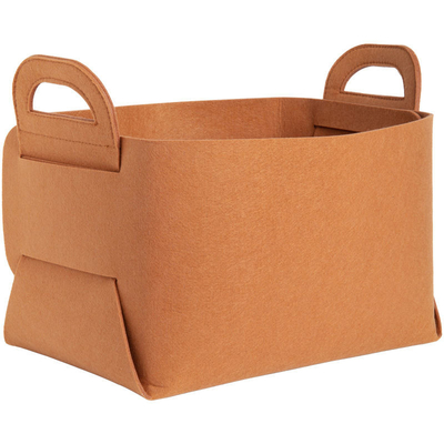 Rectangular 100% de poliéster de fieltro Ropa de almacenamiento Contenedores de bolsas de opciones Embalado Embalaje personalizable
