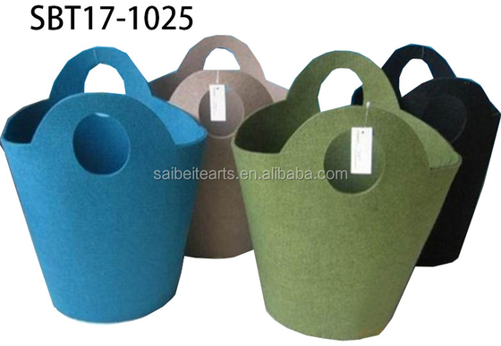2024 Venta caliente de contenedores de almacenamiento plegables modernos para el hogar fabricados con 100% de fieltro de poliéster