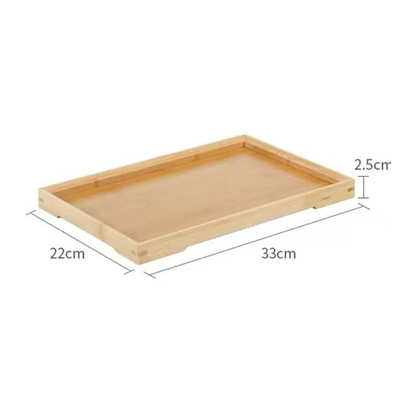 Cuchillero de bambú ecológico con logotipo personalizado Set de bandeja de madera para cocinar