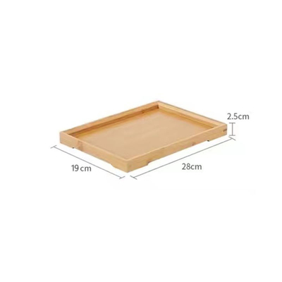 Cuchillero de bambú ecológico con logotipo personalizado Set de bandeja de madera para cocinar