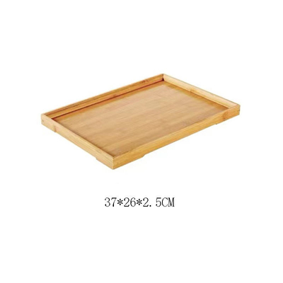Cuchillero de bambú ecológico con logotipo personalizado Set de bandeja de madera para cocinar