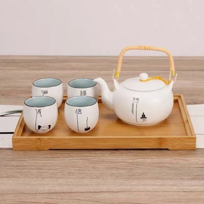 Cuchillero de bambú ecológico con logotipo personalizado Set de bandeja de madera para cocinar