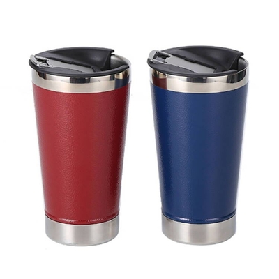 Tazas de cerveza de acero inoxidables dobles de la taza del termo de la pared 0.4m m 600ml