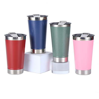 Tazas de cerveza de acero inoxidables dobles de la taza del termo de la pared 0.4m m 600ml