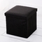 Cubo de lino rellenado los 30*30*30cm de Ottoman del almacenamiento de las cajas de almacenamiento de Seat