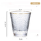 oro 400ml Rim Drinking Water Glasses Crystal de 300ml los 320cm sin plomo